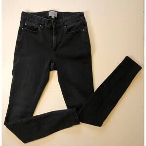 Daily Ritual Denim Black Skinny Jeans Black Denim Everyday Pants Size 24" Long
